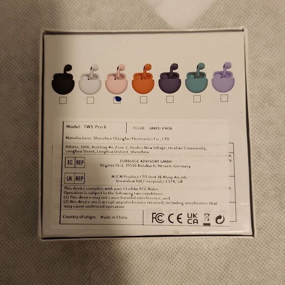 Light pink wireless earbuds - Picture 2 of 9